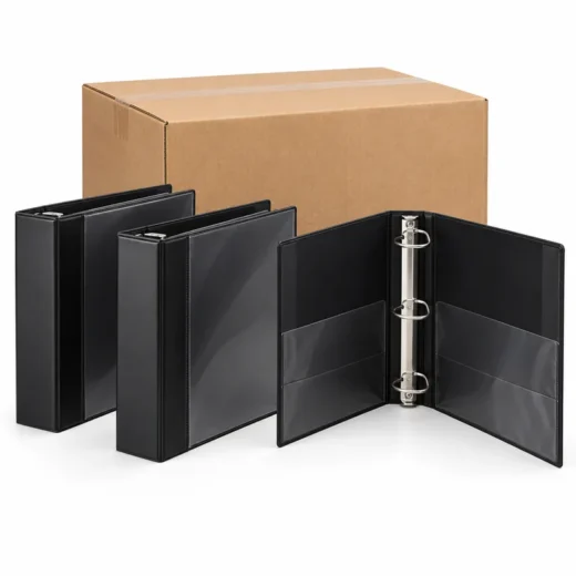 Heavy-Duty 2 in D-Ring View Binders — 12 Pack