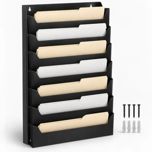 7-Compartment Wall-Mount File Organizer