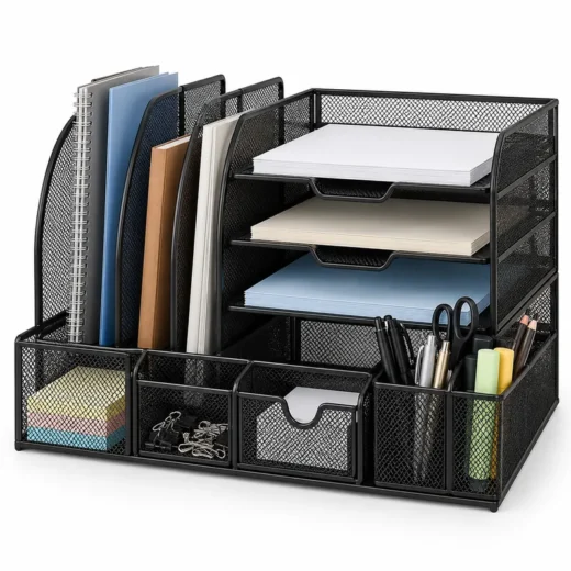 12-Compartment Mesh Desk Organizer