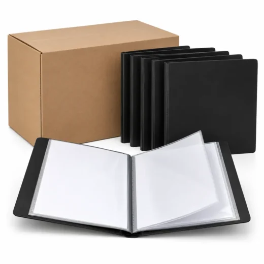24-Pocket Poly Presentation Books — 10 Pack