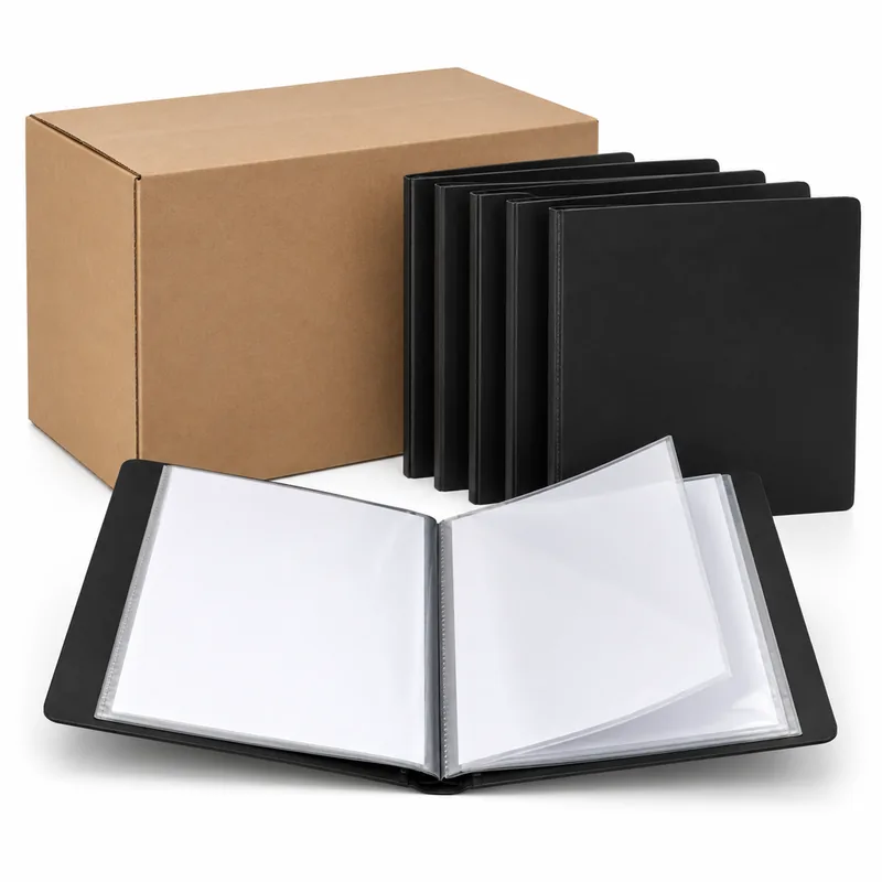 24-Pocket Poly Presentation Books — 10 Pack
