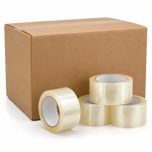 Clear Industrial Carton-Sealing Tape — 36 Roll Case