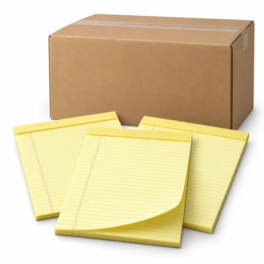 Canary Legal Pads — 72 Pad Carton